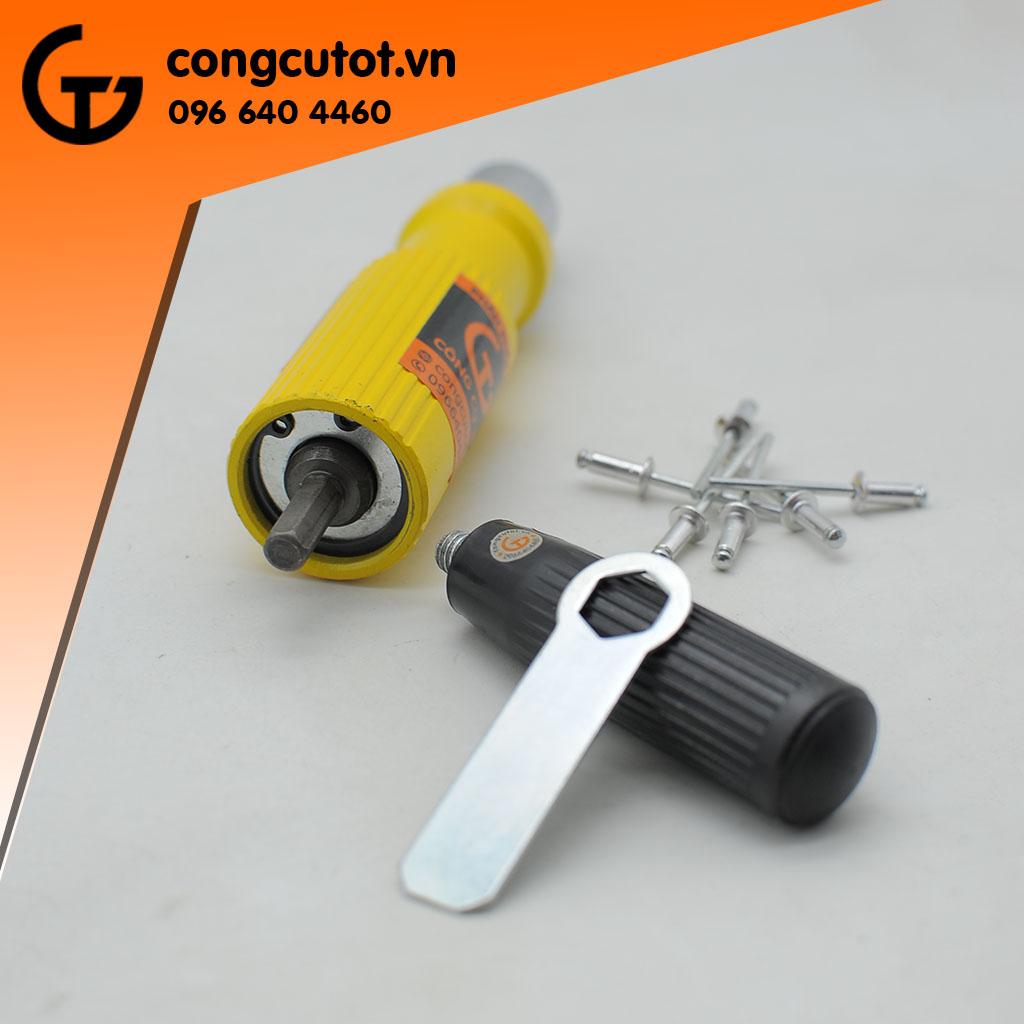 Đầu rút đinh tán gắn máy khoan