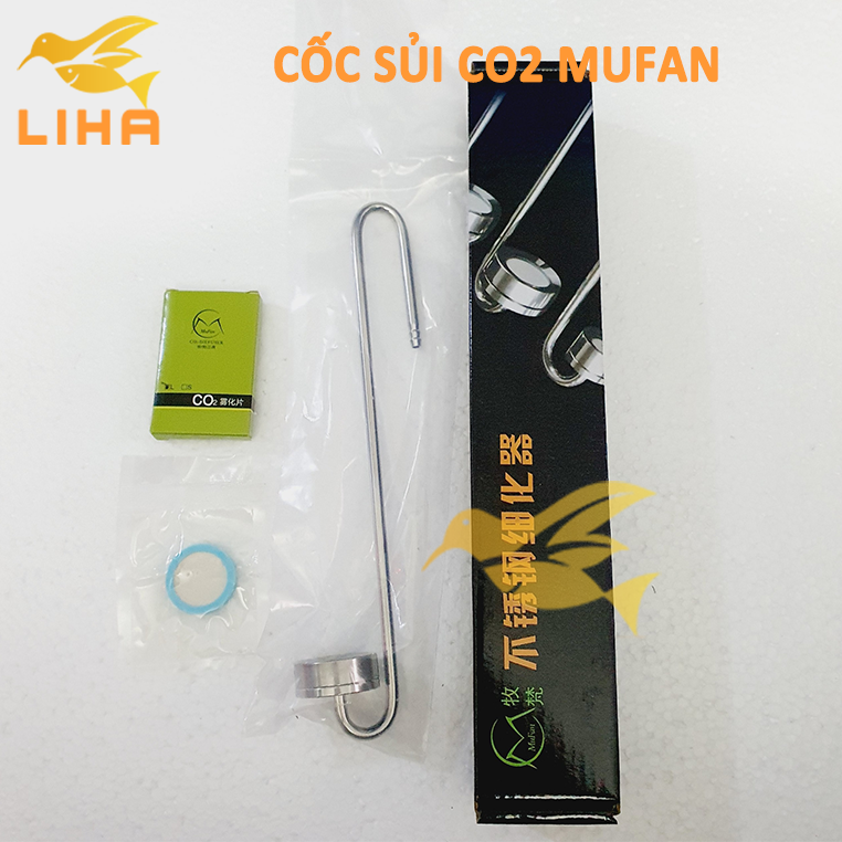 Cốc Sủi Co2 Mufan inox - Cốc Sủi Co2 Siêu Mịn Cho Hồ Thủy Sinh