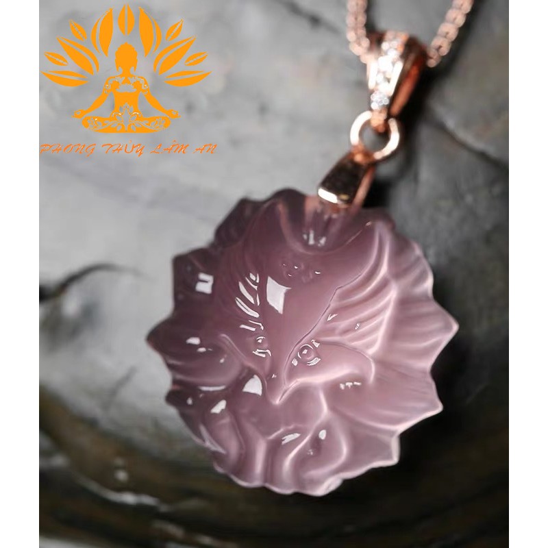 Tianjing natural peace of luck pink aquarine Pinky clock pendant with a luxury ornaments bracelet and box