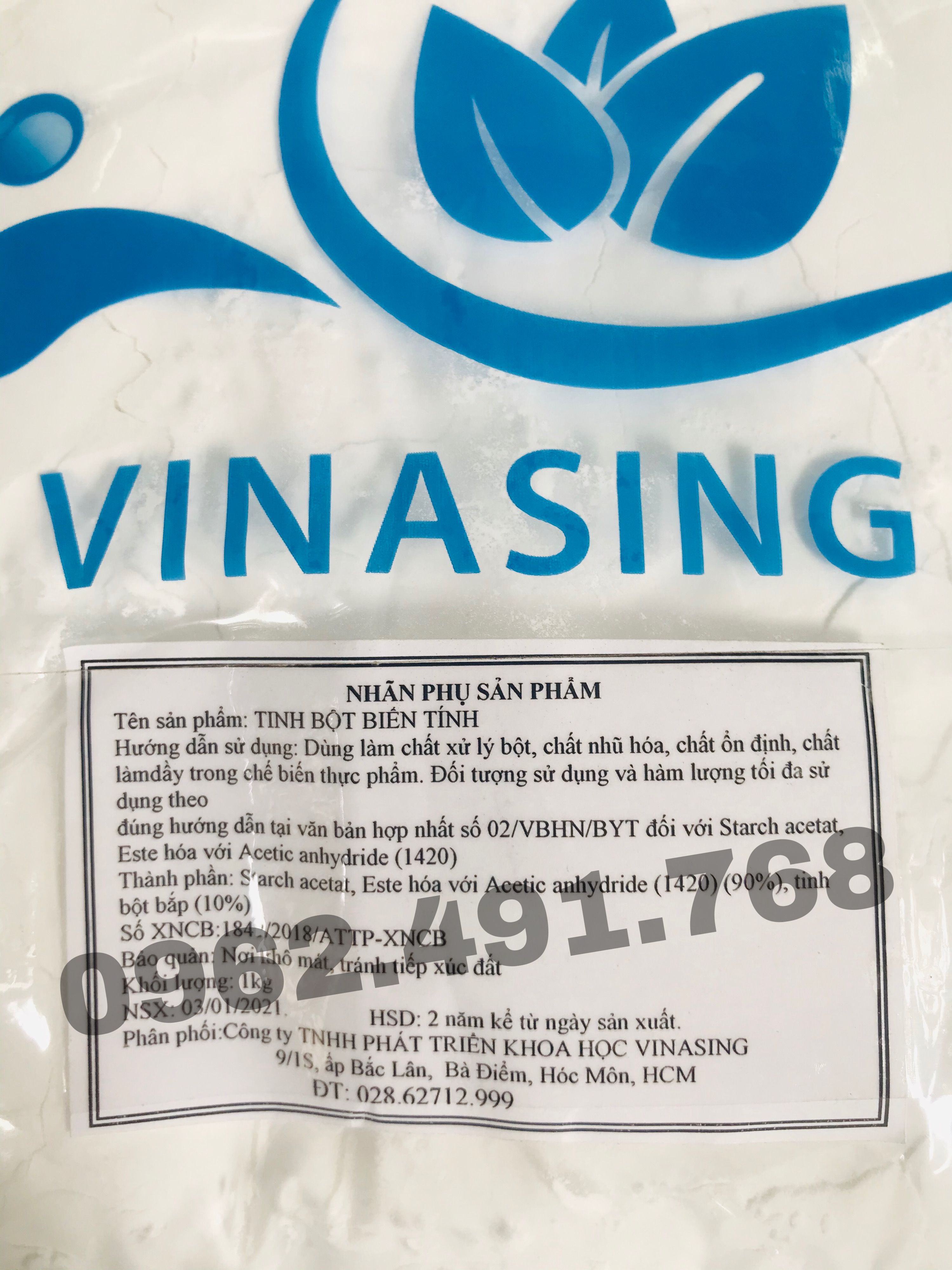 [HCM]Bột Biến Tính làm chất độn dùng nhiều cho chả lụa chả chiên