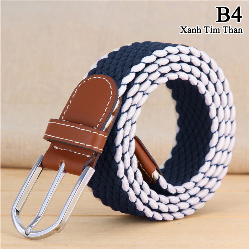 Thắt lưng vải dù co giãn B - 12 màu