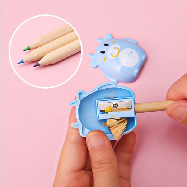 2 PCs pencil sharpener set cute for students