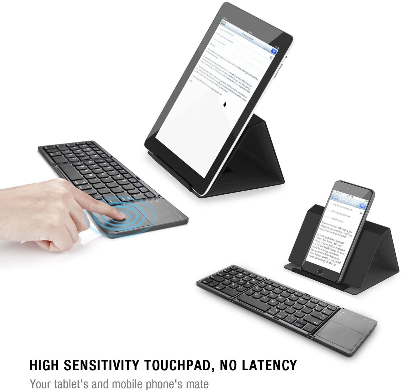 Bàn phím bluetooth gập đôi touchpad Jelly Comb