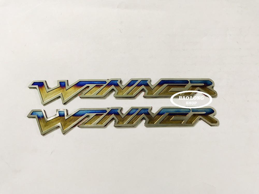 Bộ 2 tem Titanium WINNER (titan 100%)