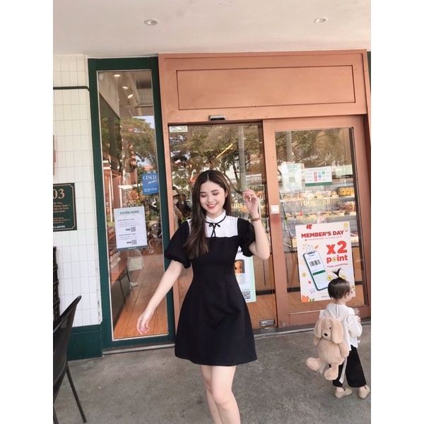 [3-5/8 Hoàn Tiền 25%]Đầm Tiny tay bồng