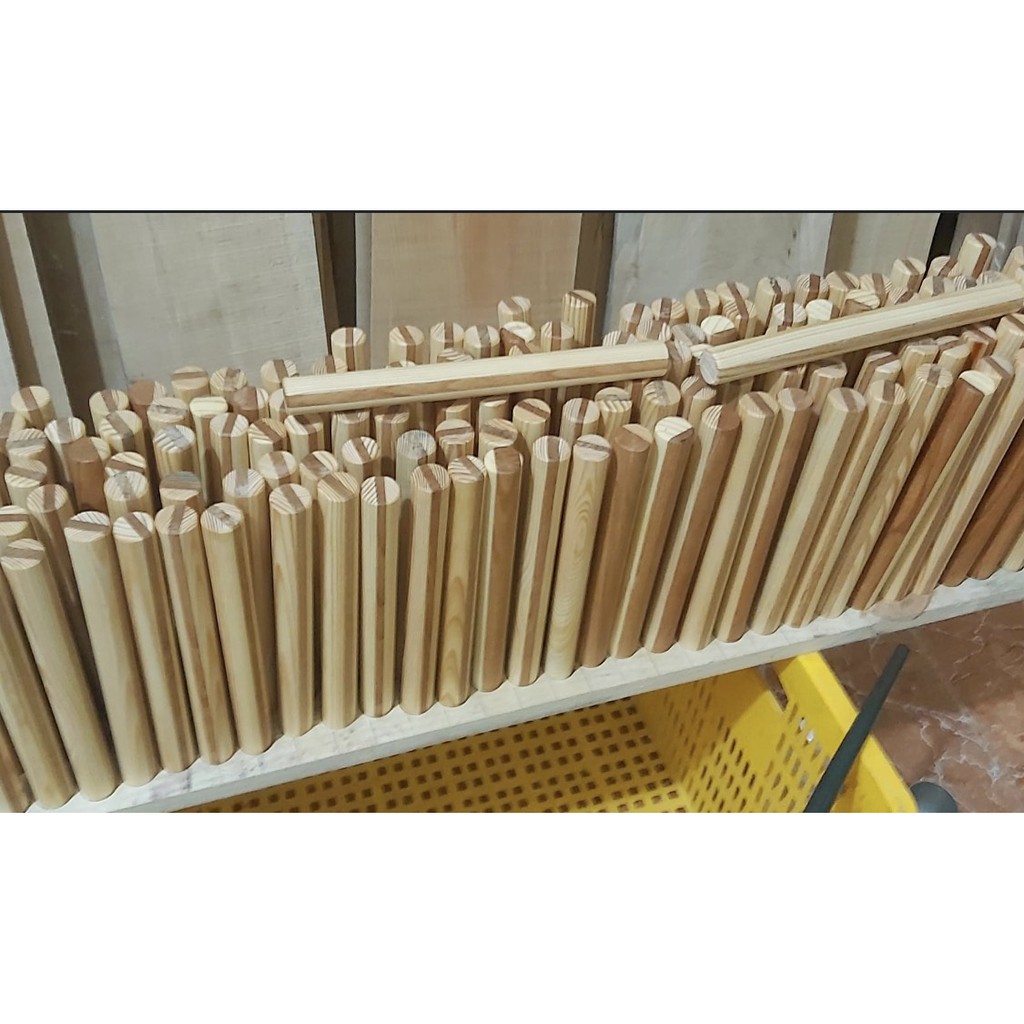 Cán lăn bột gỗ decor phối màu 25 x 26cm