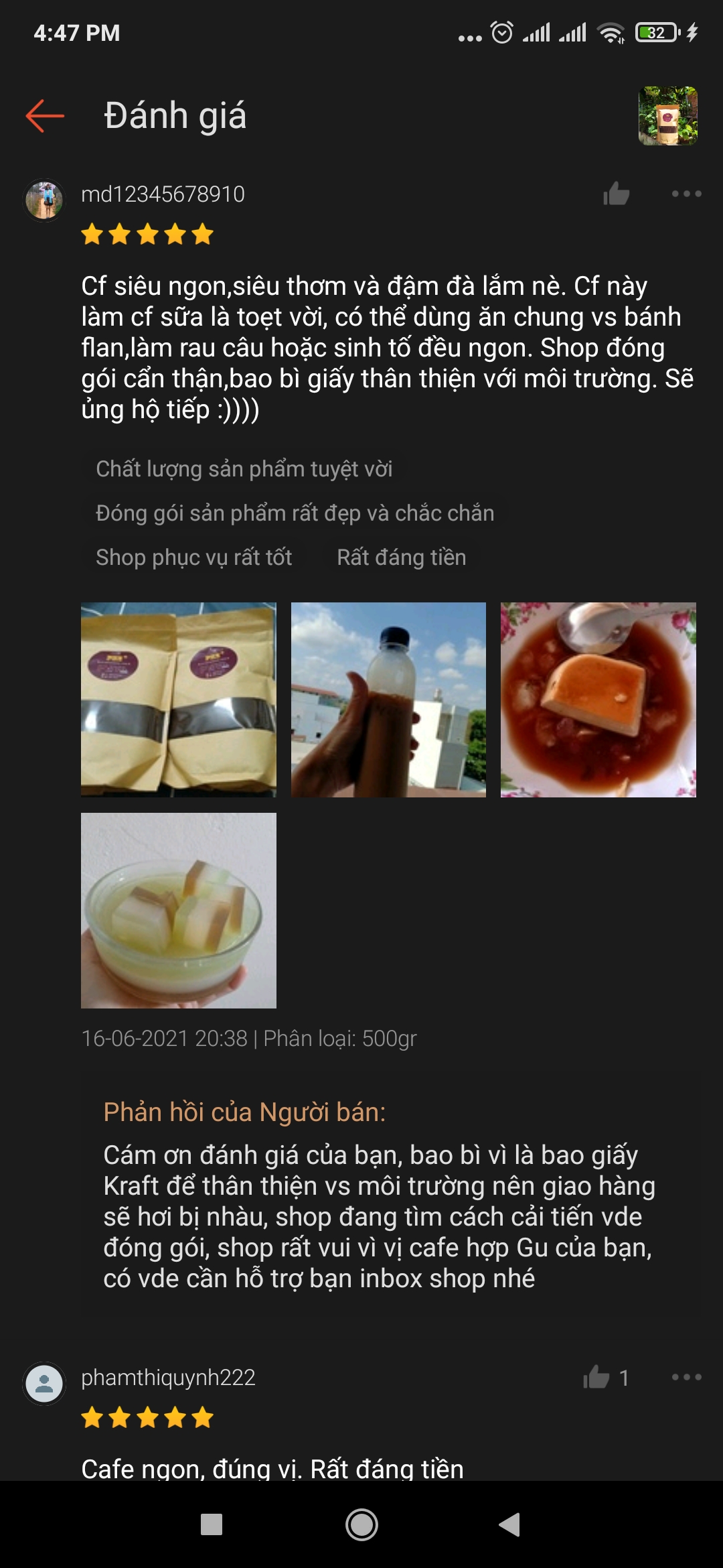 Cà Phê Robusta [PHE+] 1kg- 100% Nguyên Chất Đắk Nông