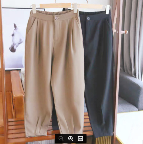 Quần baggy bigsize 82 cân _ quần công sở chất tuyết mưa dày dặn _QKT