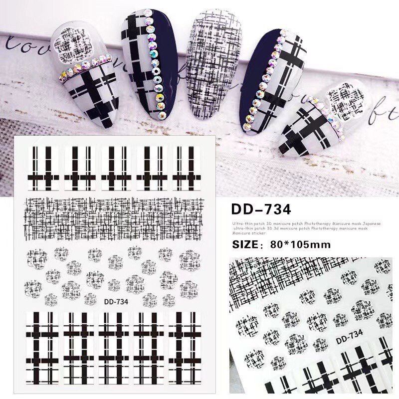 Hình dán sticker trang trí nail các mẫu HOT nhất