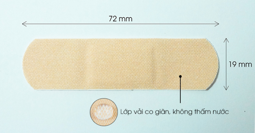 Băng dán cá nhân y tê UGOTANA Hộp 100 miếng - Tanaphar