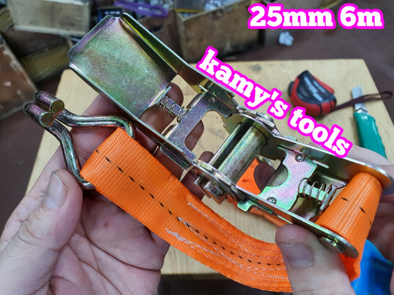 [HCM]Dây Cảo Chằng Hàng Tăng Đơ 25mm 6m (6 Mét) (Dây Cảo Hàng Dây Chằng Hàng)