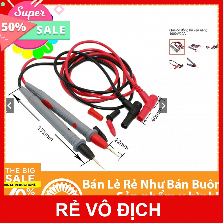 Que đo đồng hồ vạn năng 1000V/20A