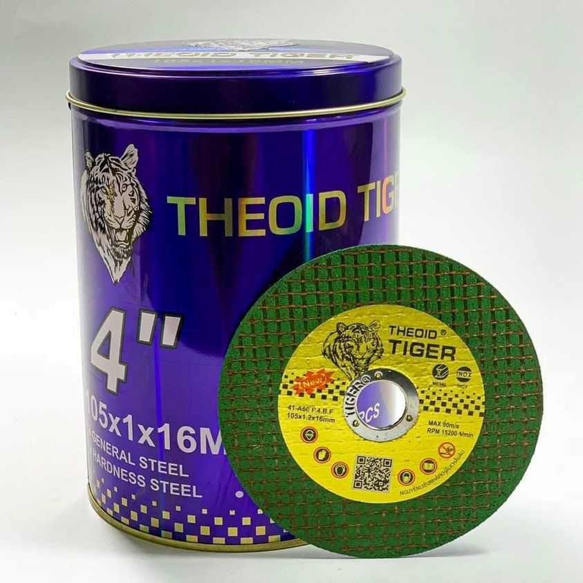 Đá Cắt Sắt Cắt Inox TIGER (105x1.2x16mm)