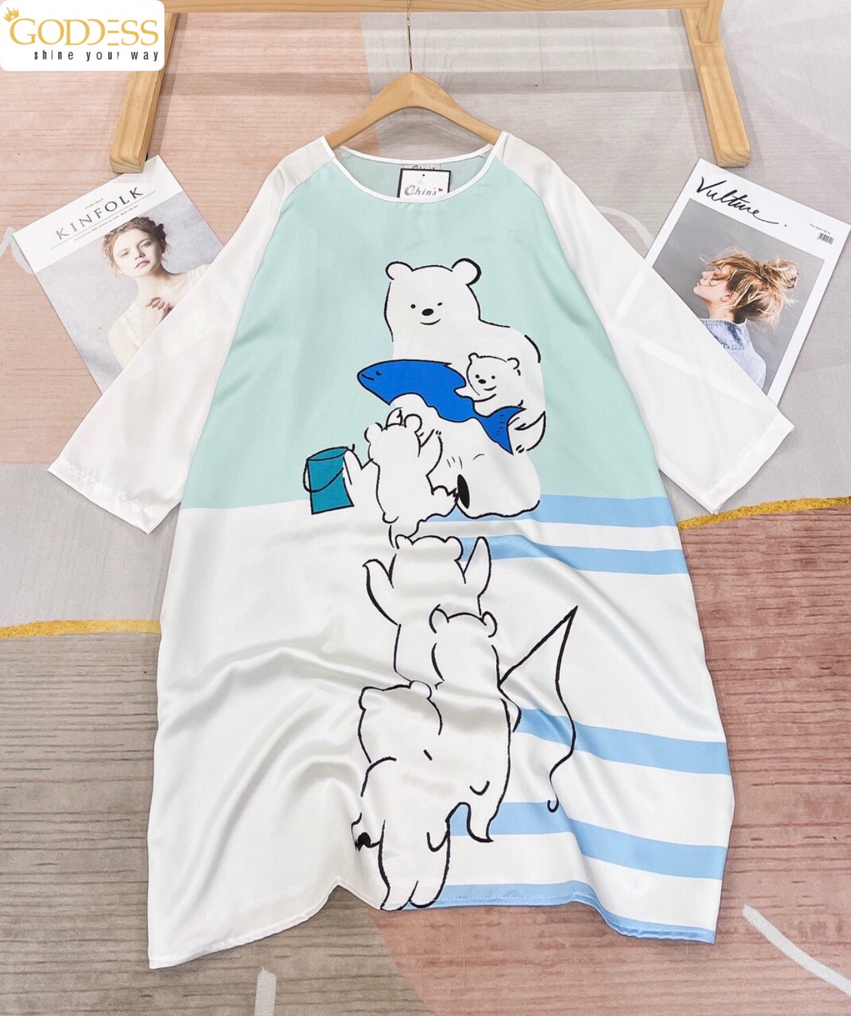 [HCM]Đầm Pijama Lụa Satin ?? Đầm ngủ Bigsize 40 - 65kg lụa mát mịn cao cấp