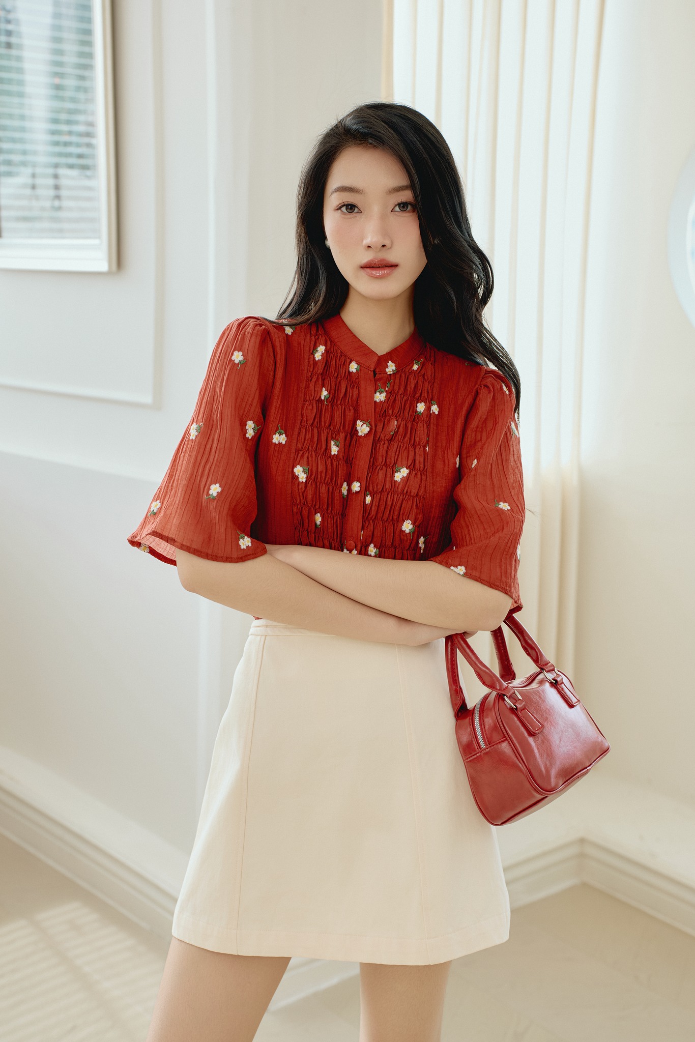 OLV - Áo kiểu công sở Stella Top 2 màu