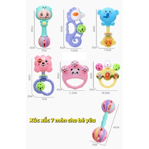 Bộ 7 Món Lục Lạc - Phát Triển Âm Thanh Cho Bé