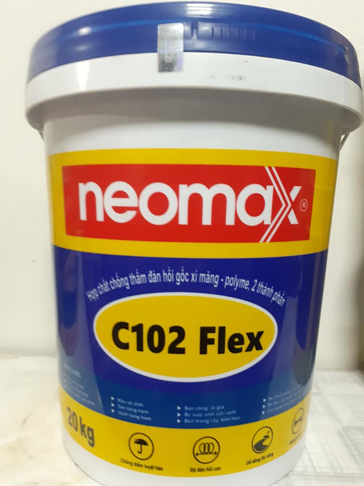 Neomax C102 Flex - Thùng 20Kg - Chống Thấm Gốc Polymer 2 Thành Phần