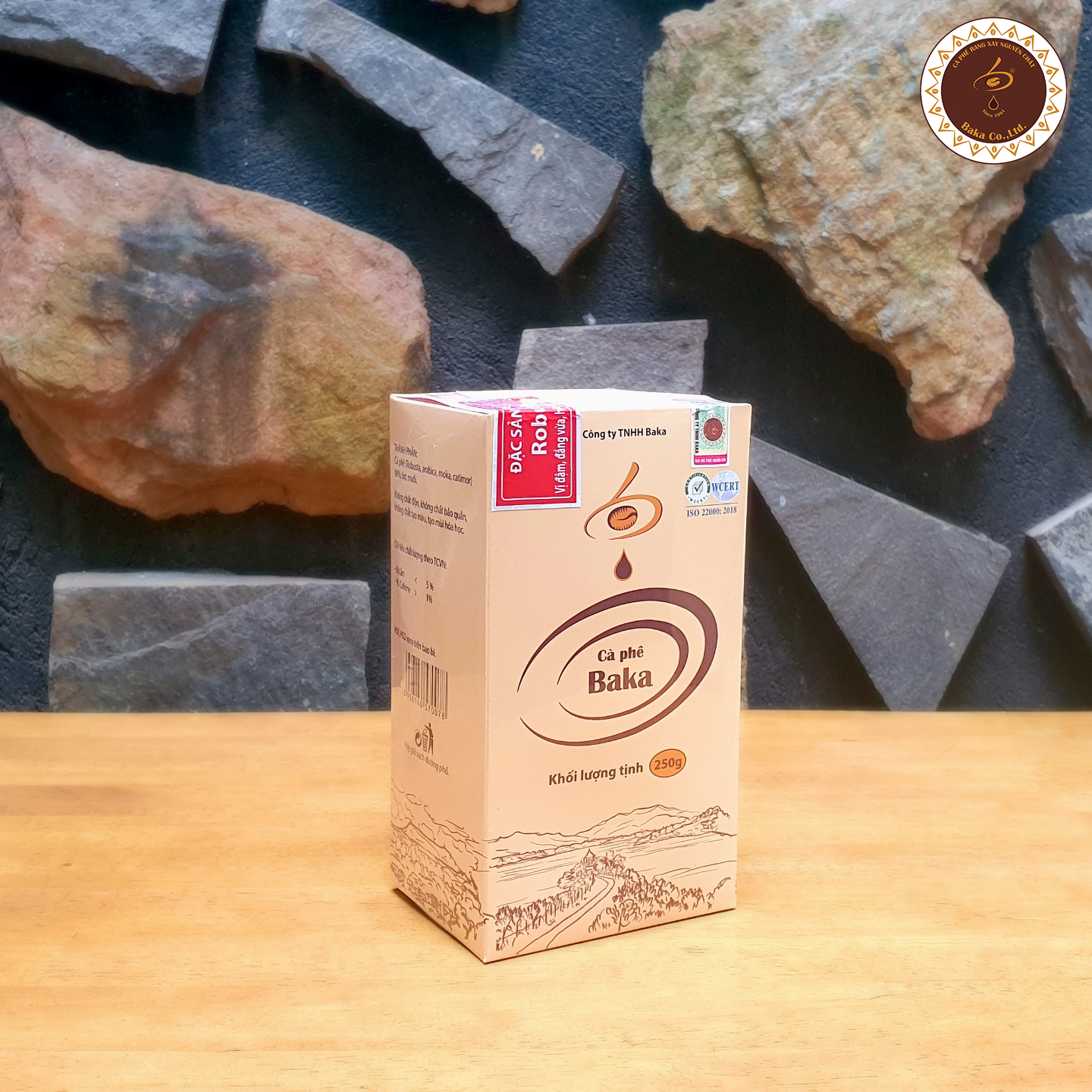 Cà Phê Nguyên Chất Baka - Robusta (Hộp 250g)