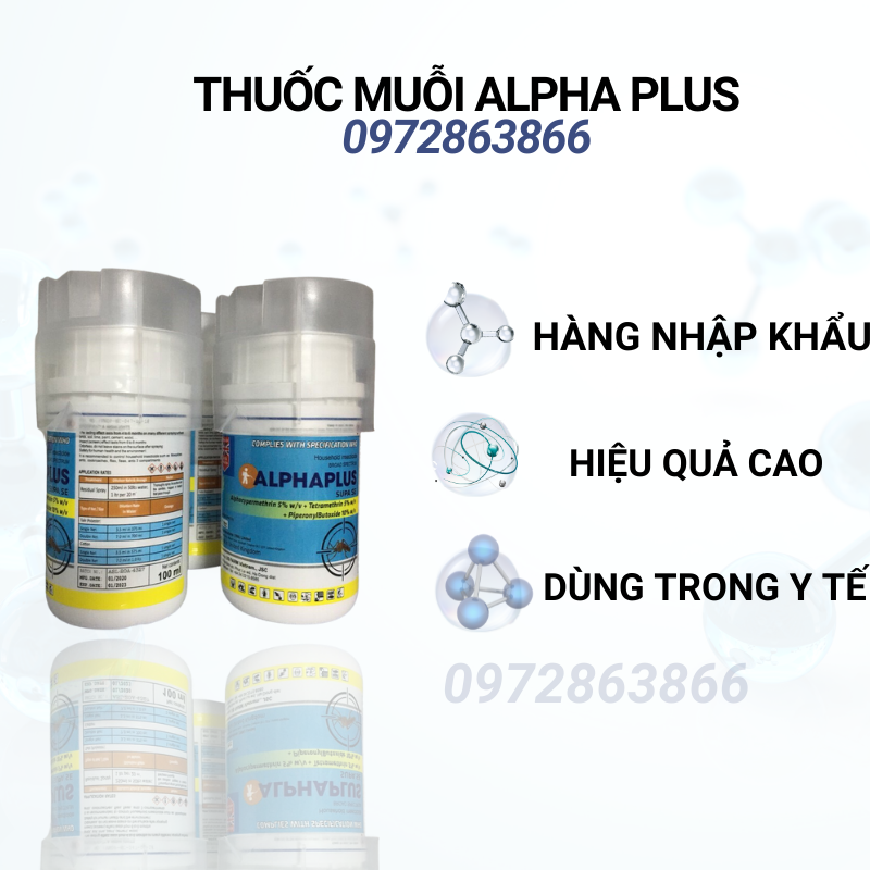 Thuốc diệt muỗi không mùi ALPHAPLUS SUPASE (100ML)