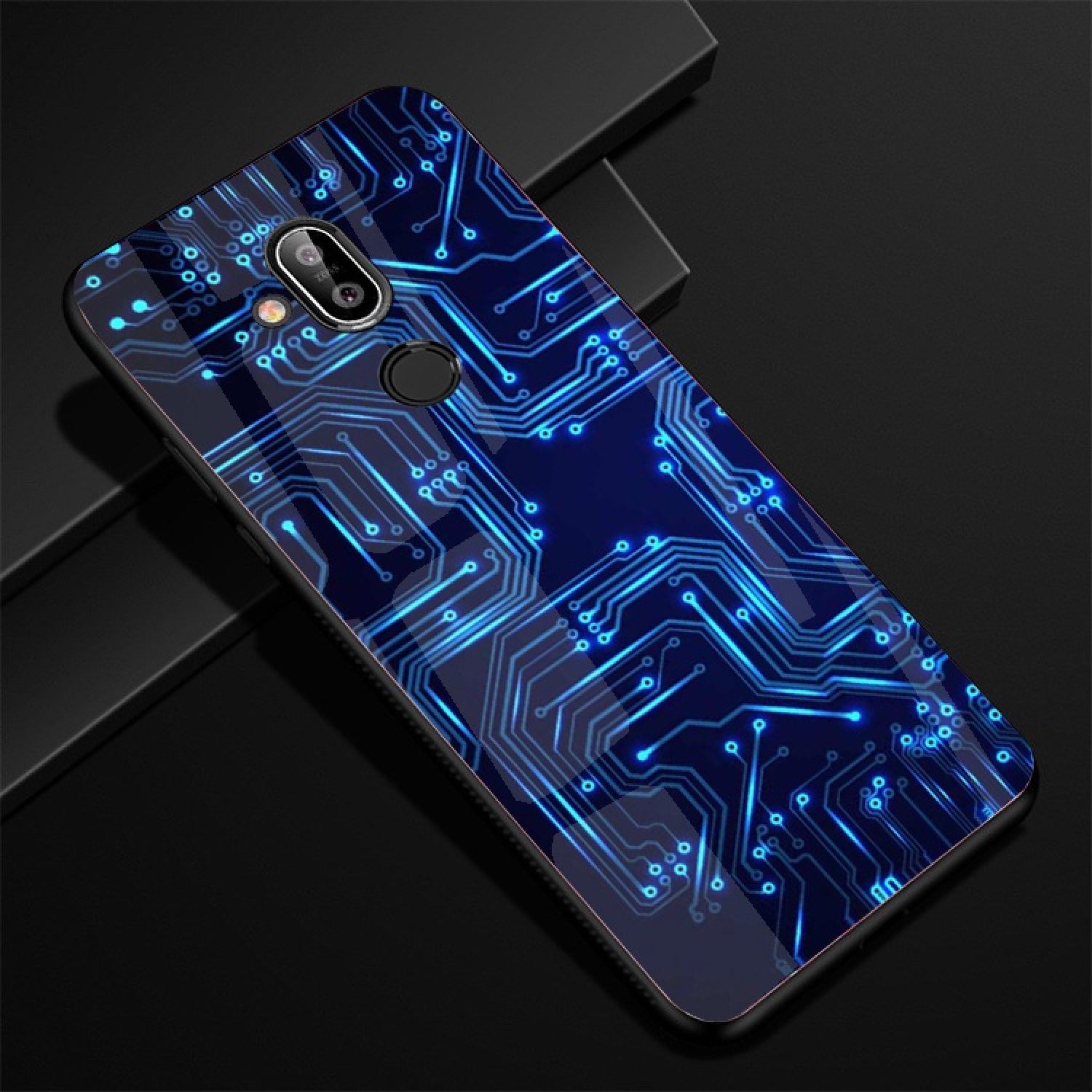 Ốp lưng kính nokia 8.1 hình in 3d sáng bóng cao cấp