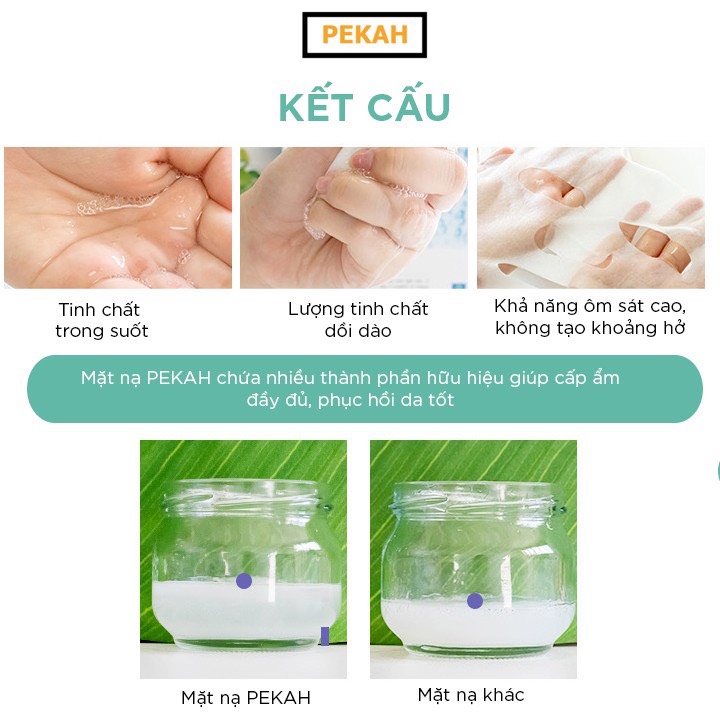 Mặt nạ dưỡng ẩm giảm mụn và thâm chiết xuất rau má PEKAH HEALING NIGHT CICA MASK PACK 25ml