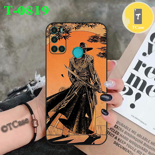 Ốp lưng Vsmart Joy 4 - Ốp dẻo đen in hình Võ Sĩ Samurai