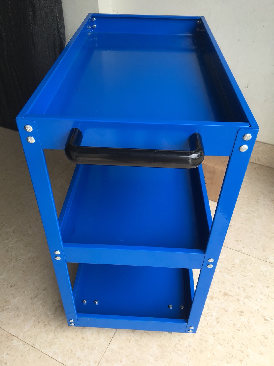Tủ đồ nghề 3 tầng, xe đẩy Tủ Đồ Nghề sửa chữa Xe Máy Ô tô..., có bánh di chuyển dễ dàng