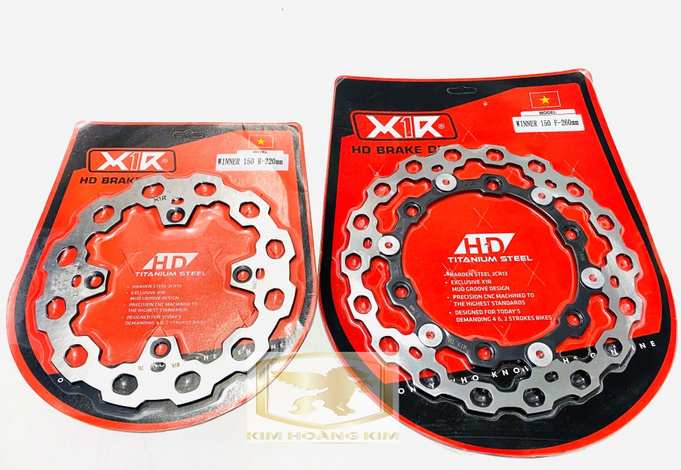 Cặp đĩa X1R lòng đen gắn xe máy Winner siêu đẹp phụ kiện xe máy