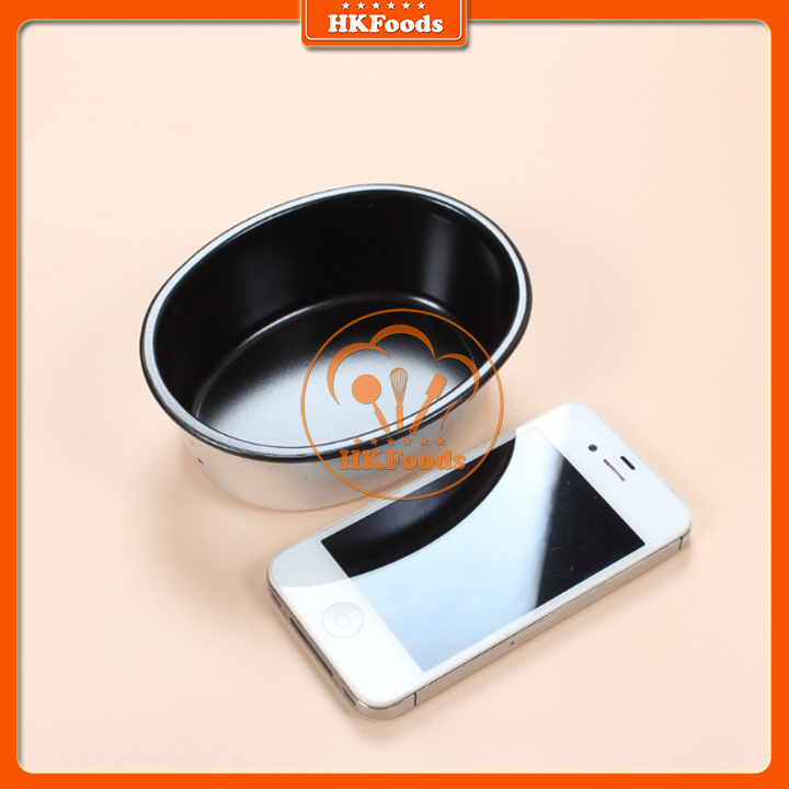 Khuôn chống dính cao cấp hình oval cỡ nhỏ D04 (12*9*4cm)