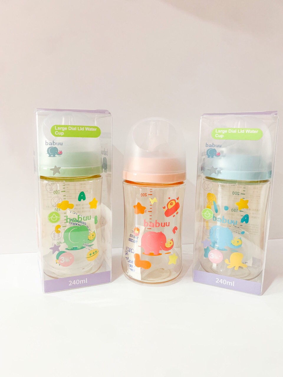 [Chính hãng] Bình sữa PPSU BaBuu Nhật Bản đủ size 90ml/1600ml/240ml ( có tặng kèm núm )