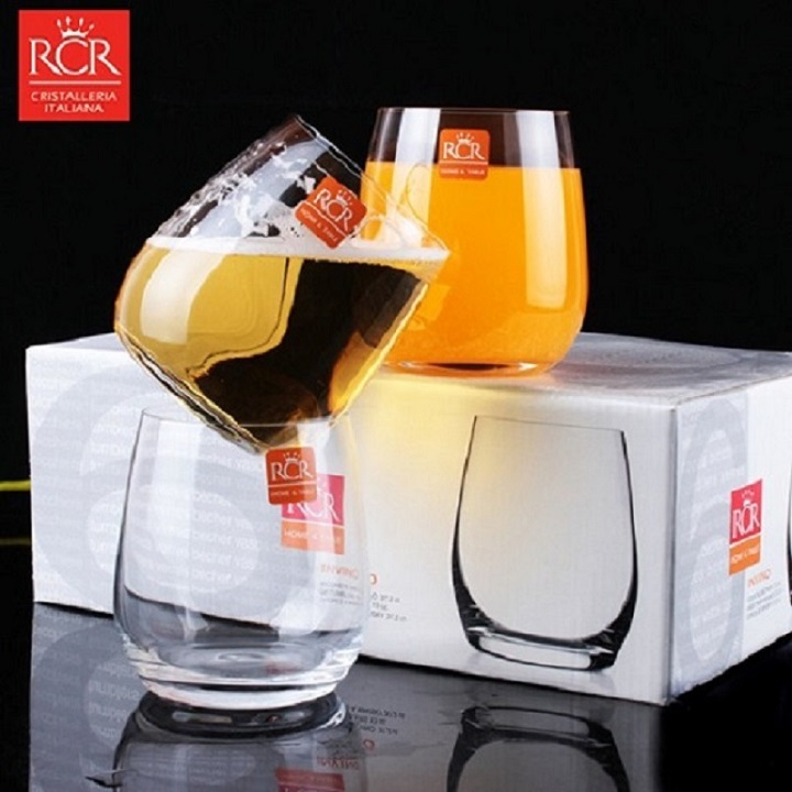 Bộ 2 ly thấp pha lê Ý RCR Invino 370ml