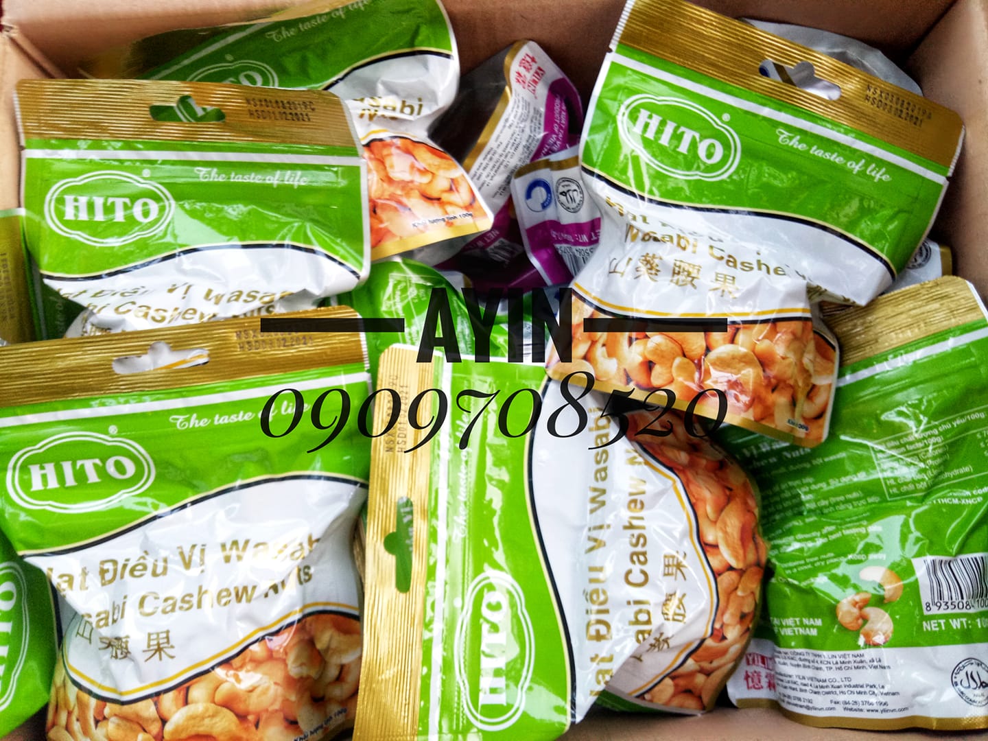 Hạt điều Hito - Hạt điều YiLin 100g