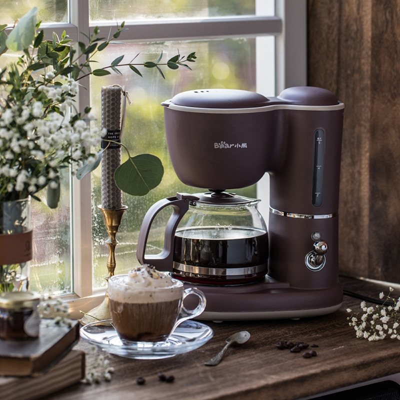 Máy Pha Cafe Mini Bear KFJ-A06K1/A06Q1, Máy Pha Cà Phê Mini Tự Động Dung Tích 600ml