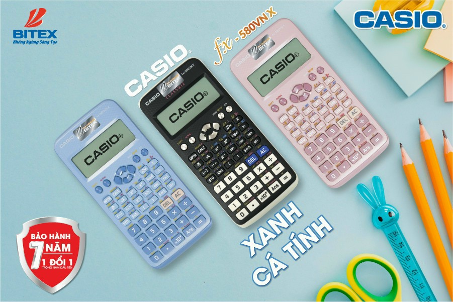 Máy tính Casio FX-580VNX MÀU HỒNG
