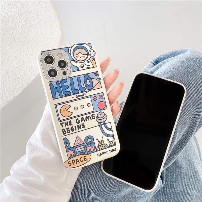 Ốp iphone full viền Earth-Moon
