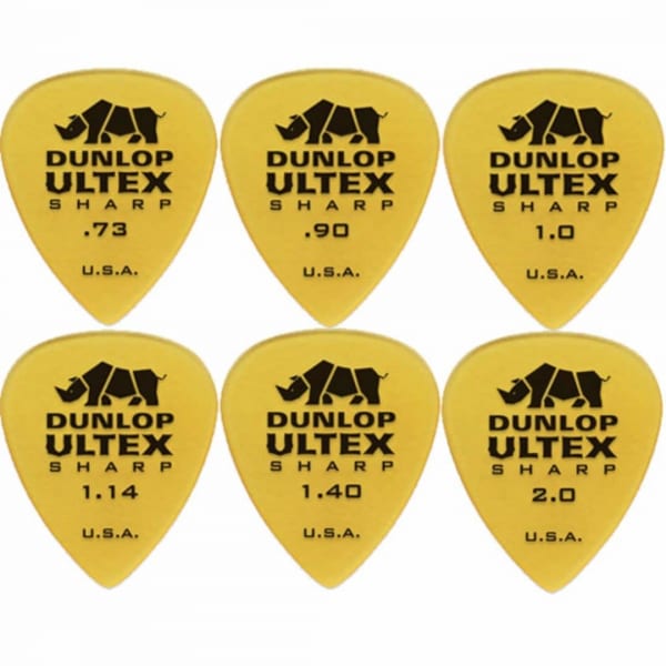 Pick, phím gảy guitar Dunlop Ultex Sharp 433R-Nhập Mỹ