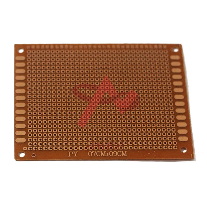 Pcb đục lỗ 7x9cm 1 mặt phủ vàng loại thường