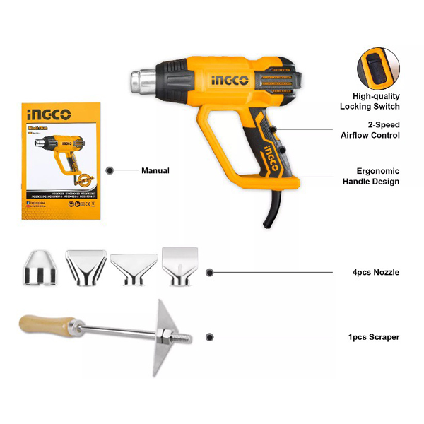 [HCM]MÁY KHÒ NHIỆT INGCO 2000W HG200028