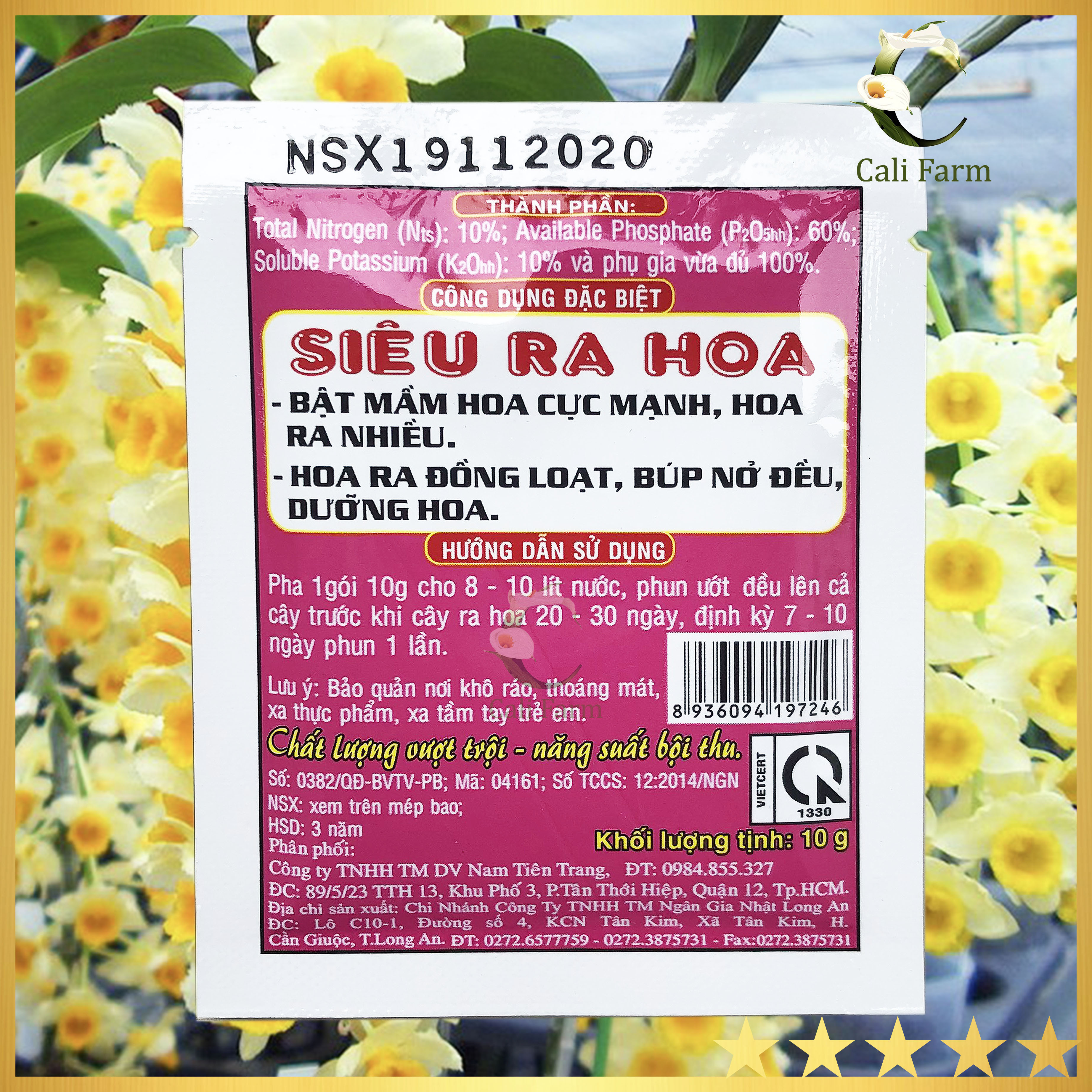 Phân Bón Lá THẦN KỲ 7 SIÊU RA HOA 10gr