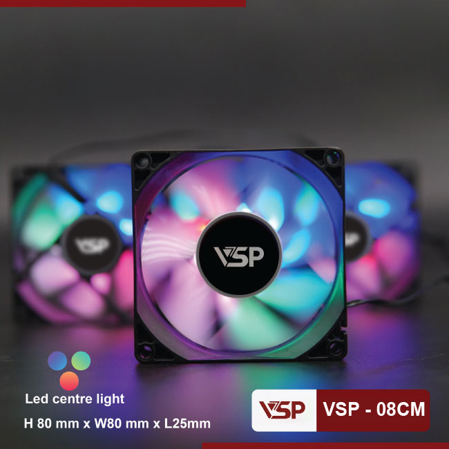 Original VSP v-08cm led fan case (8cm fan)