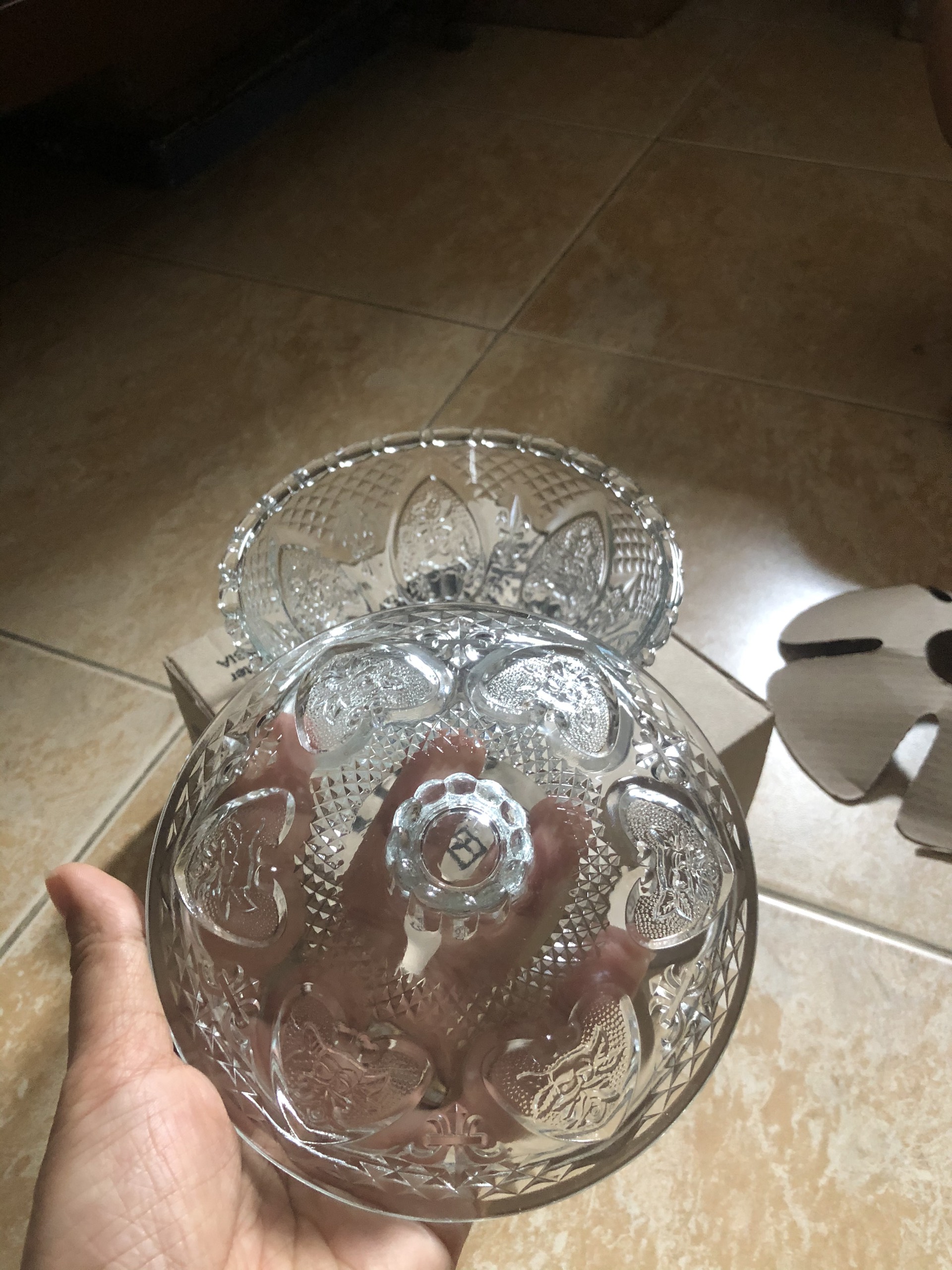 [HCM]Hủ thủy tinh đựng mứt kẹo hạt dưa...ngày tết