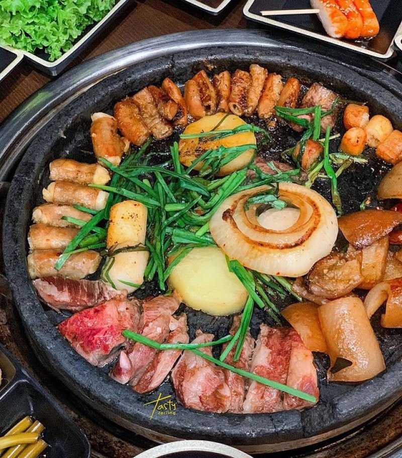Lòng mỡ bò ướp sốt Hàn (500g)