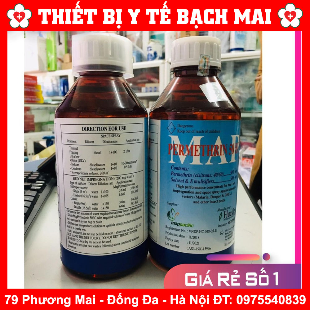 Thuốc Diệt Muỗi Map Permethrin 50 EC Chai 1000 ml ( Nhập Anh Quốc)