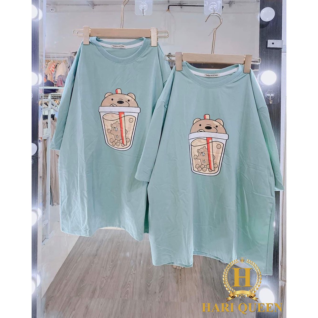 Áo phông trà sữa gấu dtr0620