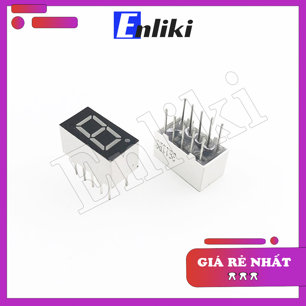 Led 7 thanh 0.36inch 1 Số màu đỏ (anot Chung)