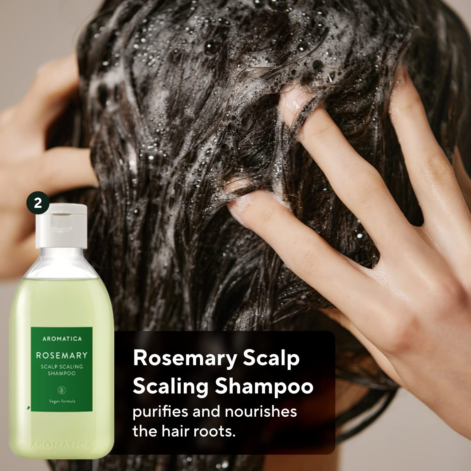 [COMBO] Dầu Gội Và Xịt Dưỡng Tóc AROMATICA Rosemary Shampoo + Enhancer