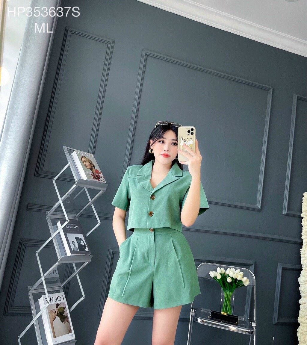 Sét bộ giả Vest quần lửng