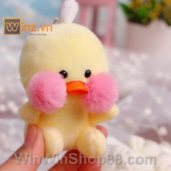 [HCM SHIP NHANH]Móc khóa vịt chu mỏ lalafan (Mẫu 2-Màu vàng)