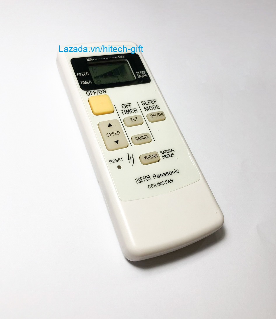 Remote Quạt Máy Panasonic Điều Khiển Quạt Trần 5 Cánh Kèm Pin AAA