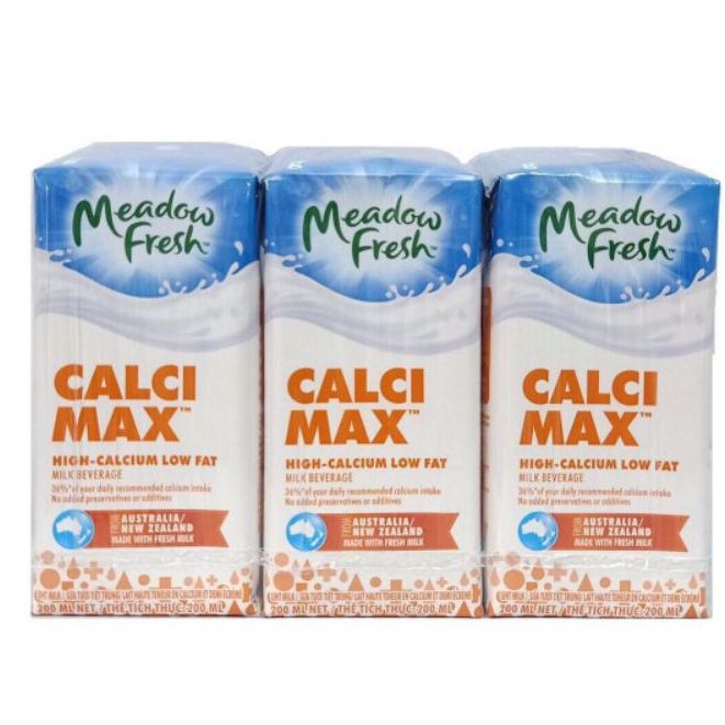 (28/09/2026) Sữa Meadow Fresh Max canxi thùng 24 hộp 200ml